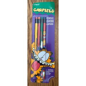 Vintage NIP Garfield Cat Pencils 4 count Lasagna Mead